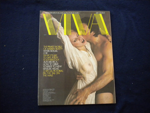 1975 JULY VIVA MAGAZINE - THE PRIVATE WORLD OF WARREN BEATTY - B 638Q