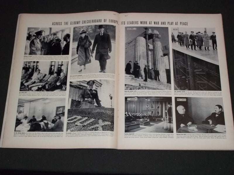 1939 APRIL 24 LIFE MAGAZINE - NEVILLE CHAMBERLAIN COVER - L 127