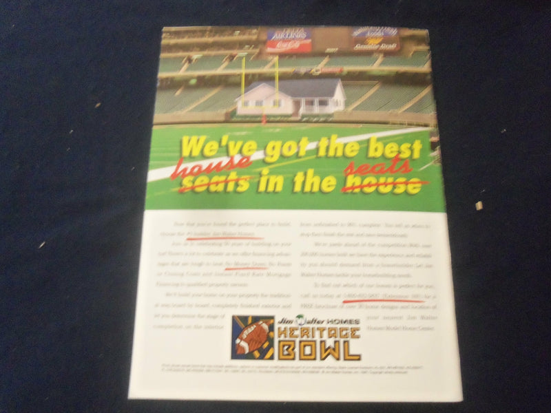 1995 DEC 29 HERITAGE BOWL PROGRAM - FLORIDA A&M UNIV VS SOUTHERN UNIV - ST 602O