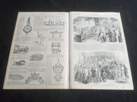 1853 OCTOBER 1 ILLUSTRATED NEWS MAGAZINE - COURT OF BISHOPS, CAMDEN, NJ -B 5531R