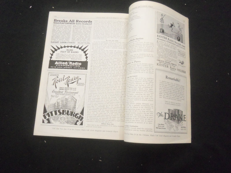 1929 MARCH CITIZENS RADIO CALL BOOK MAGAZINE AND SCIENTIFIC DIGEST - B 432L
