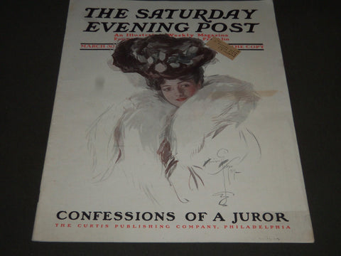 1907 MARCH 30 THE SATURDAY EVENING POST MAGAZINE - HARRISON FISHER - SP 1005