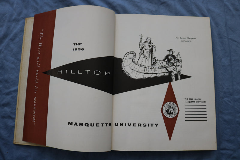 1956 THE HILLTOP MARQUETTE UNIVERSITY YEARBOOK - MILWAUKEE, WISCONSIN - YB 3413
