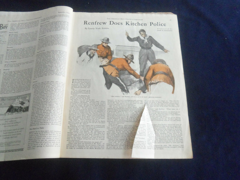 1930 SEPTEMBER AMERICAN BOY MAGAZINE-NICE COVER, STORIES, ILLUSTRATIONS- ST 7053