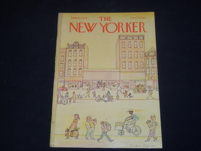 1978 JUNE 12 THE NEW YORKER MAGAZINE - ILLUSTRATED COVER - NY 1236