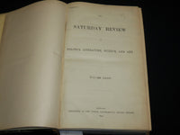 1892 JULY-DECEMBER SATURDAY REVIEW BOUND VOLUME - PUBLISHED IN LONDON - R 1116