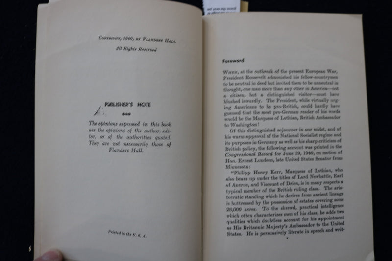 1940 LORD LOTHIA VS. LORD LOTHIAN SOFTCOVER BOOK - K 1564