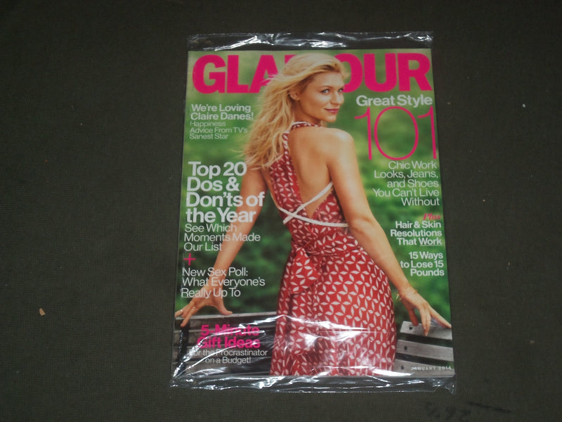 2014 JANUARY GLAMOUR MAGAZINE - CLAIRE DANES COVER - B 3253