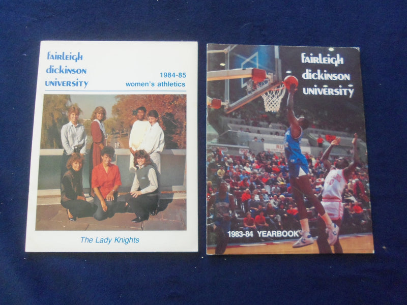 1983-86 FAIRLEIGH DICKINSON MEN'S & WOMEN'S BSKT YEARBOOOKS -LOT OF 11-O 2890D