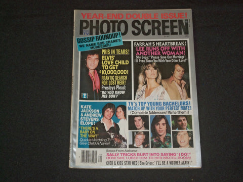 1979 JANUARY PHOTO SCREEN MAGAZINE-ELVIS PRESLEY LOVE CHILD GETS $10 MIL-ST 6253