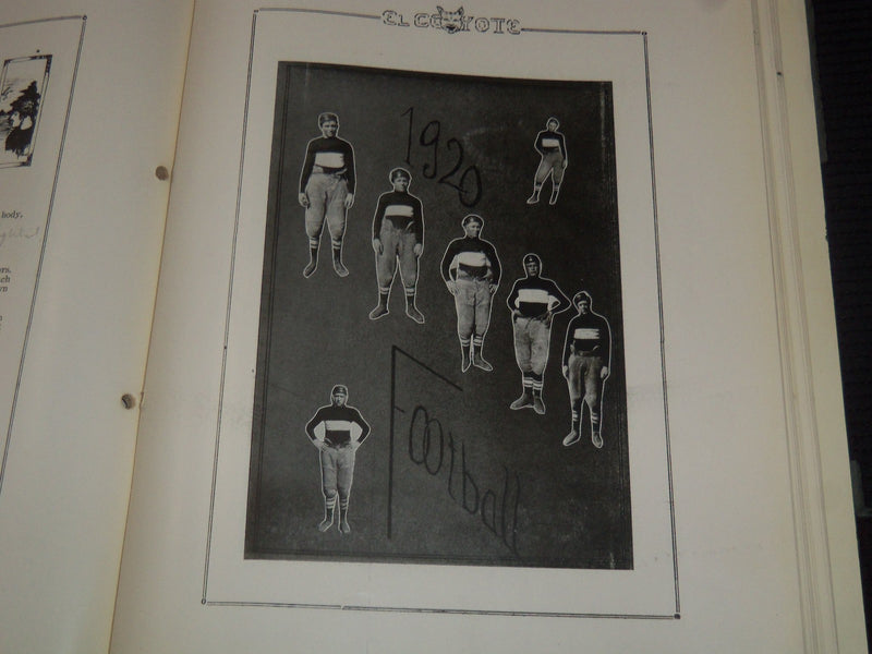 1920 EL COYOTE YEARBOOKS ROSWELL HIGH SCHOOL - NEW MEXICO - K 3388