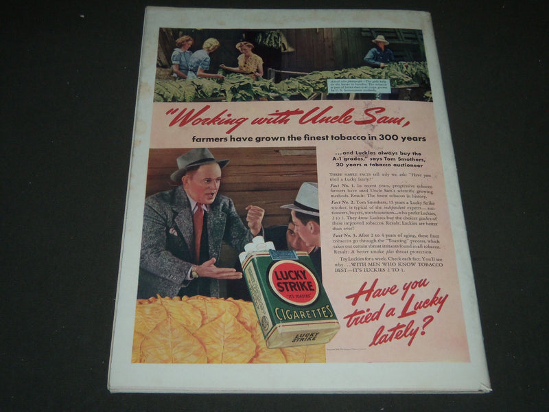 1940 APRIL 1 LIFE MAGAZINE - ROOKIE JOHN RUCKER COVER - L 176