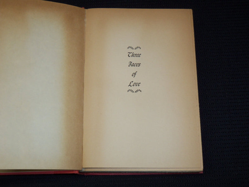 1957 THREE FACES OF LOVE HARDCOVER BOOK BY FAITH BALDWIN - KD 7964