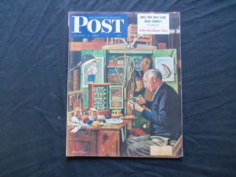 1950 MARCH 4 THE SATURDAY EVENING POST MAGAZINE - ILLUSTRATED COVER - SP 1817