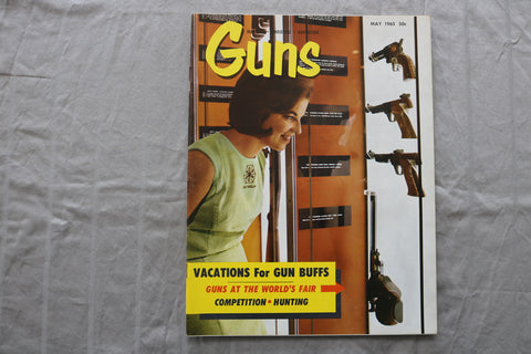 1965 MAY GUNS MAGAZINE - VACATIONS FOR GUN BUFFS COVER - ST 6505K