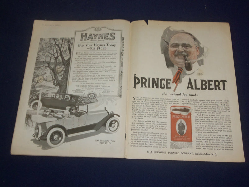 1917 OCTOBER 6 COLLIER'S MAGAZINE - THE EMERGING MR. BAKER - ST 6721