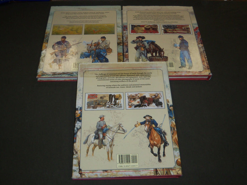1989 REBELS & YANKEES CIVIL WAR BY WILLIAM C. DAVIS BOOK LOT OF 3 - KD 2053
