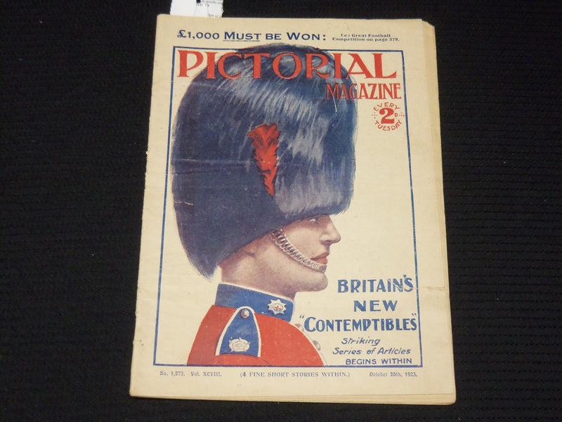 1923 OCTOBER 20 PICTORIAL MAGAZINE - BRITAINS NEW CONTEMPTIBLES - K 576