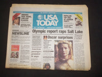 1999 FEBRUARY 10 USA TODAY NEWSPAPER - OLYMPIC REPORT RAPS SALT LAKE - NP 8000
