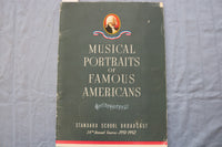 1951 MUSICAL PORTRAITS OF FAMOUS AMERICANS - LOU GEHRIG - ABE LINCOLN - K 3152