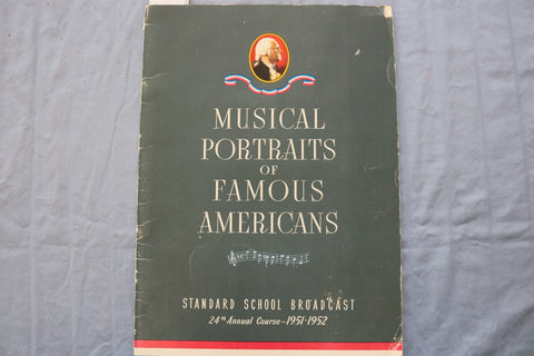 1951 MUSICAL PORTRAITS OF FAMOUS AMERICANS - LOU GEHRIG - ABE LINCOLN - K 3152