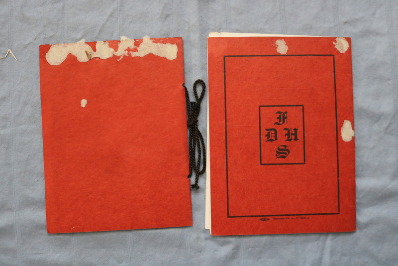 1919 FORT DODGE HIGH SCHOOL PROGRAMS SOFTCOVER BOOKS - LOT OF 2 - K 730
