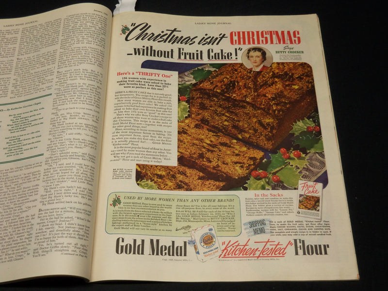 1939 JANUARY LADIES HOME JOURNAL MAGAZINE - BEAUTIFUL FRONT COVER - F 356