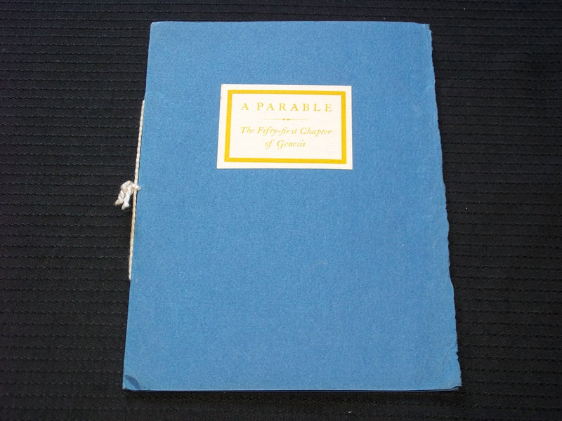 1943 A PARABLE THE FIFTY-FIRST CHAPTER OF GENESIS SOFTCOVER BOOK - J 7178