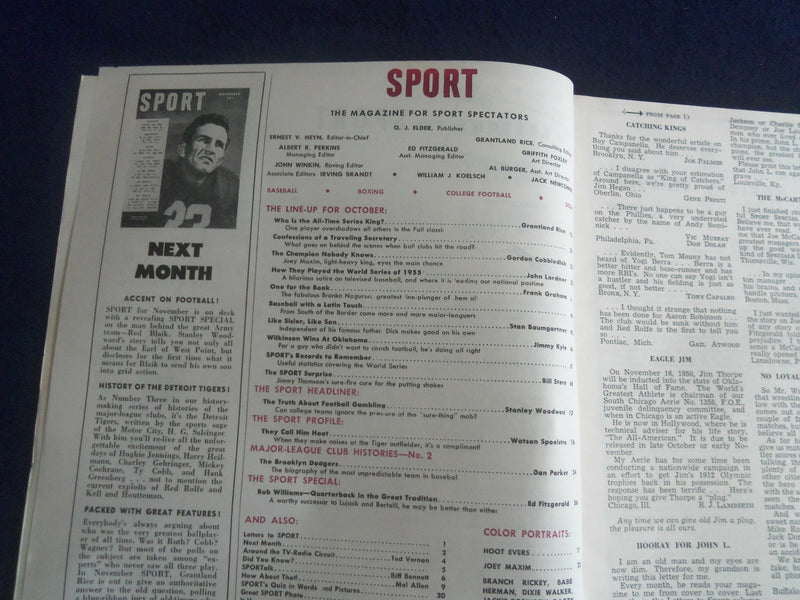 1950 OCTOBER SPORT MAGAZINE - GREAT WORLD SERIES AND FOOTBALL ISSUE - ST 7216
