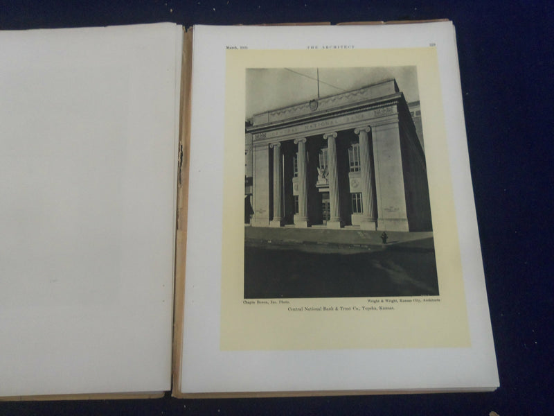 1931 MARCH THE ARCHITECT MAGAZINE - NICE COVER, MANY PLATES & PHOTOS - ST 7287