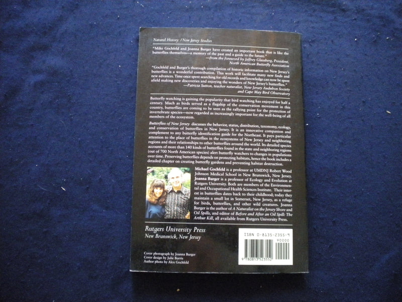 1997 BUTTERFLIES OF NEW JERSEY SOFTCOVER BOOK BY GOCHFELD & BURGER - KD 8034