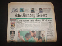 1996 NOV 10 THE SUNDAY RECORD NEWSPAPER - DEMS TAKE AIM AT WHITMAN - NP 8313