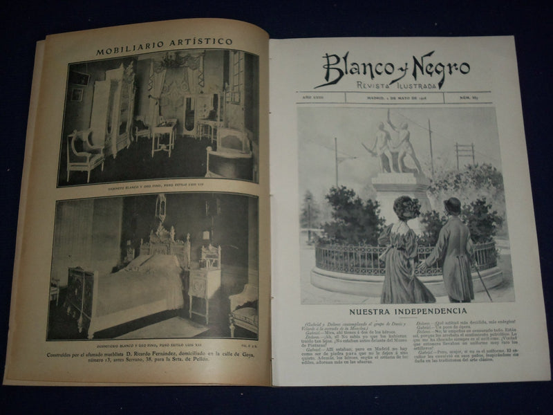 1908 MAY 2 BLANCO Y NEGRO SPANISH MAGAZINE - NICE ILLUSTRATIONS - J 287