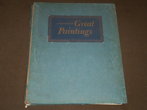 1944 A GALLERY OF GREAT PAINTINGS EDITED BY AIMEE CRANE BOOK - KD 1350C