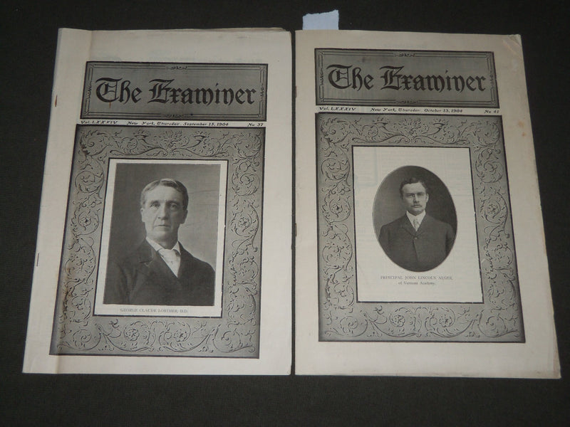 1904 THE EXAMINER MAGAZINE LOT OF 2 ISSUES - JOHN LINCOLN - LORIMER - J 2757