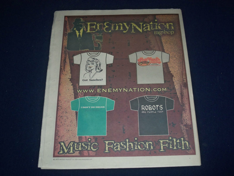 2004 AUGUST 18-25 AQUARIAN WEEKLY NEWSPAPER - JOHN MAYER COVER - J 1076