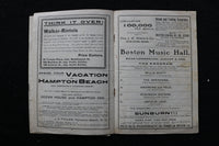 1901-1902 BOSTON MUSIC HALL THEATRE PROGRAMS - LOT OF 6 - K 1964