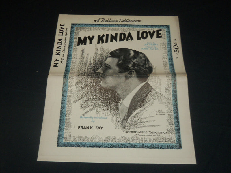 1929 MY KINDA LOVE MUSIC FOLIO - JO' TRENT - LOUIS ALTER - J 5661