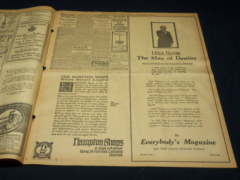1916 DECEMBER 26 NEW YORK TIMES - GERMANS BUILDING BIGGER U-BOATS - NT 8645
