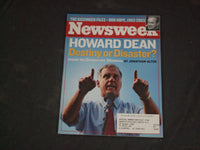 2003 AUGUST 11 NEWSWEEK MAGAZINE - HOWARD DEAN COVER - BOB HOPE DIES - CW 745