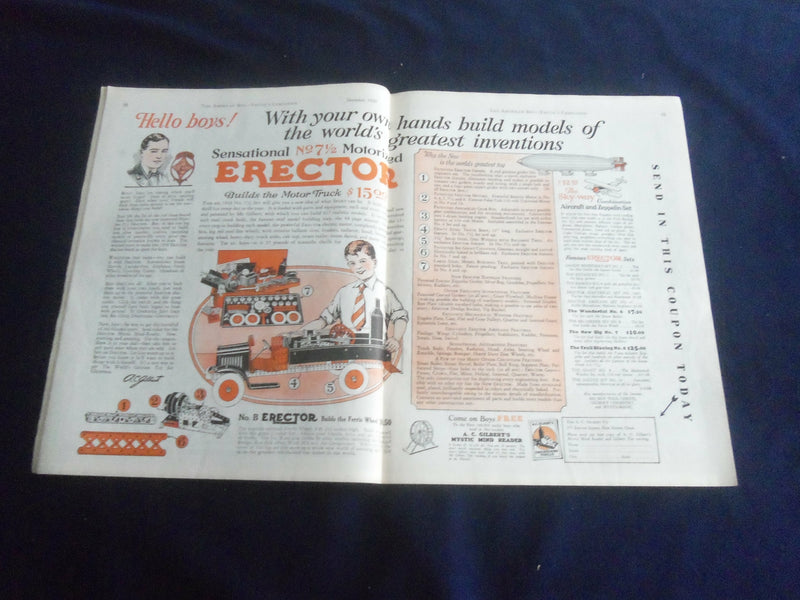 1930 DECEMBER AMERICAN BOY MAGAZINE - NICE COVER, STORIES, ILLUSTRATIONS-ST 7054