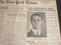1914 JANUARY 31 NEW YORK TIMES - 41 LOST 99 SAVED FROM THE MONROE - NT 6656