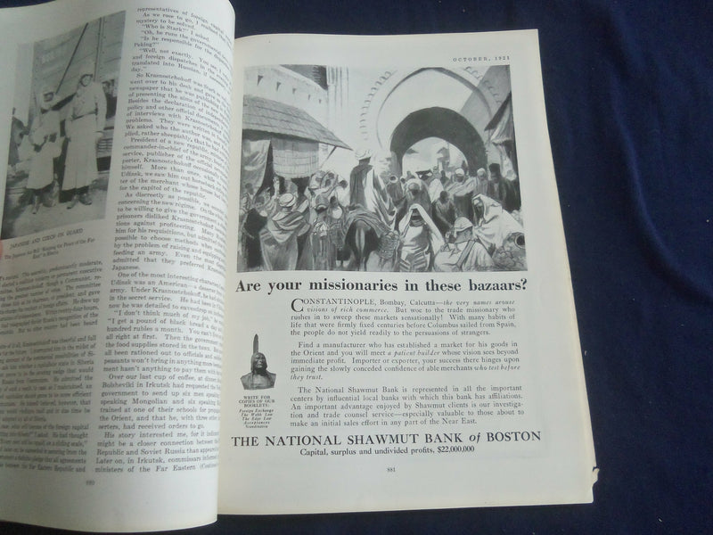 1921 OCTOBER ASIA MAGAZINE - LOVELIEST LADY - GREAT PHOTOS & STORIES - SP 1222Q