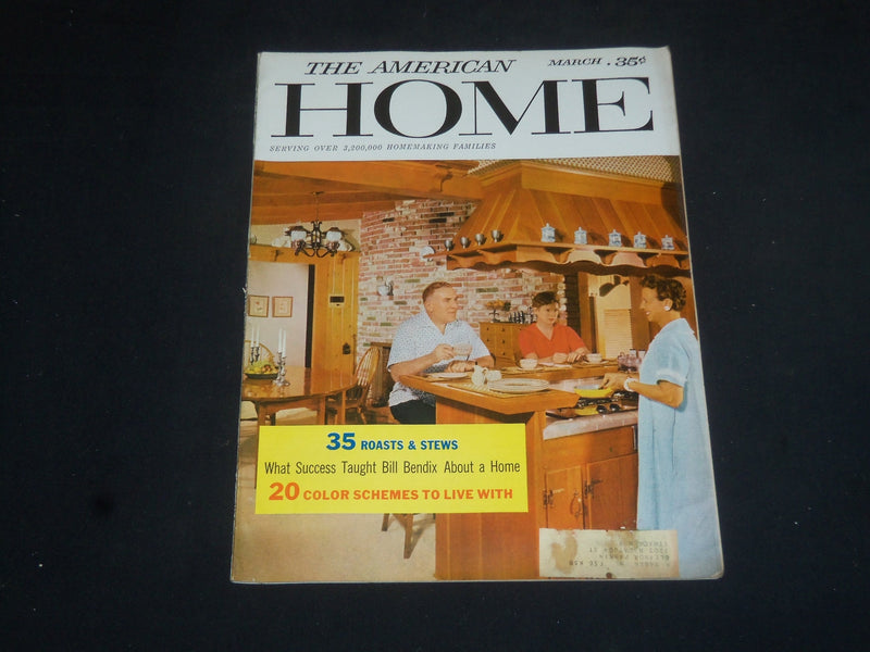 1958 MARCH THE AMERICAN HOME MAGAZINE - WILLIAM BENDIX COVER - SP 7242