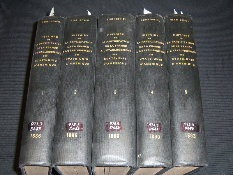 1886-1892 HISTOIRE DE LA PARTICIPATION DE LA FRANCE DE ETATS LOT OF 5 - KD 1