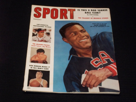 1959 SPORT MAGAZINE - RAFER JOHNSON NFL MLB NBA NHL - E 35