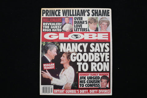 2000 FEBRUARY 15 GLOBE MAGAZINE - RONALD & NANCY REAGAN COVER - E 26404