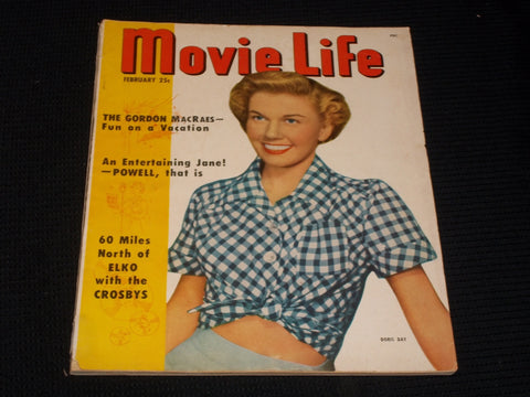 1951 FEBRUARY MOVIE LIFE MAGAZINE - DORIS DAY FRONT COVER - E 1379