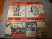1956-1957 SERVICE DEALER AND ELECTRONIC SERVICING MANUAL - LOT OF 4 - J 6289