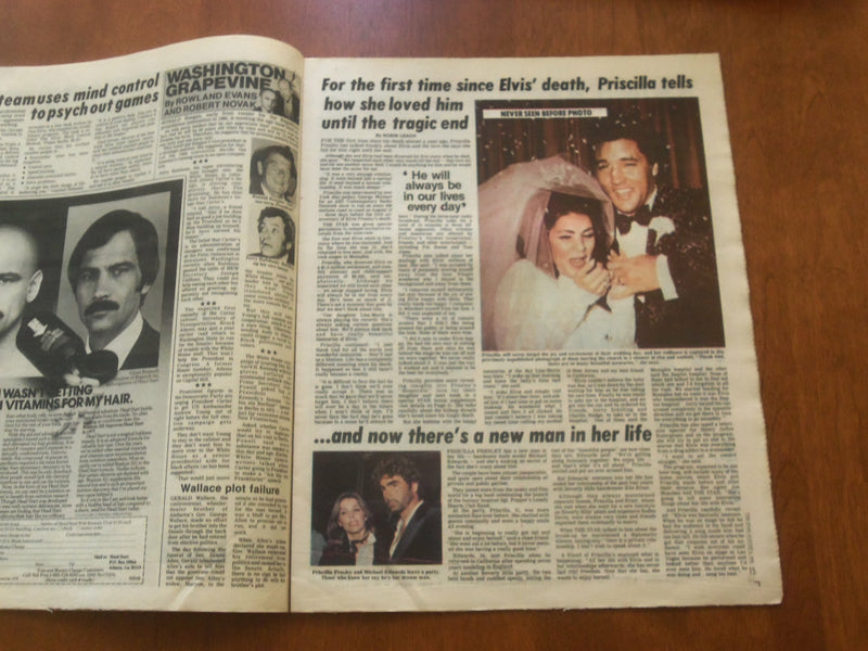 1978 AUGUST 8 THE STAR NEWSPAPER -PRISCILLA PRESLEY TALKS ABOUT ELVIS - NP 4703
